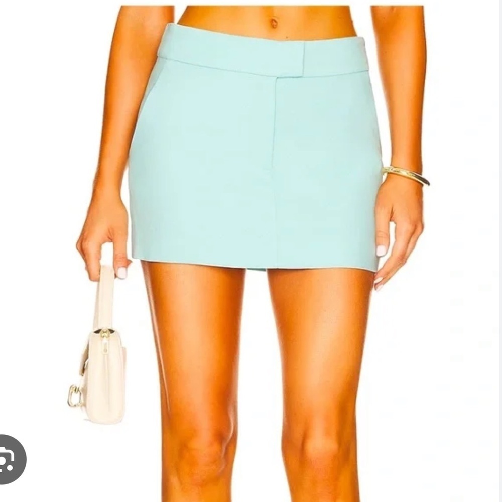 L'Academie Oslan Mini Skirt in Plein Air Blue Large
